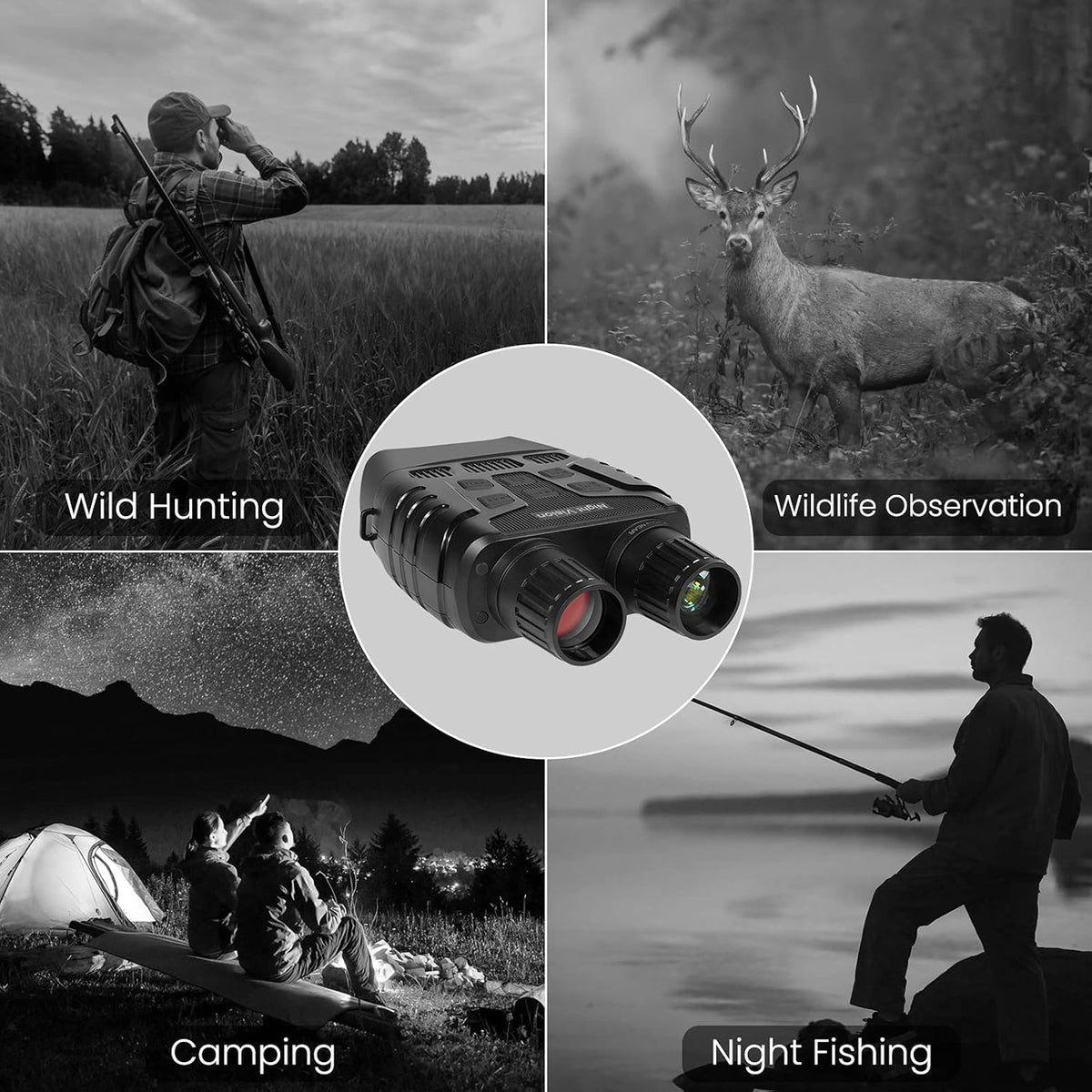 Night Vision Digital Infrared Binoculars with 32G Memory Card C200484