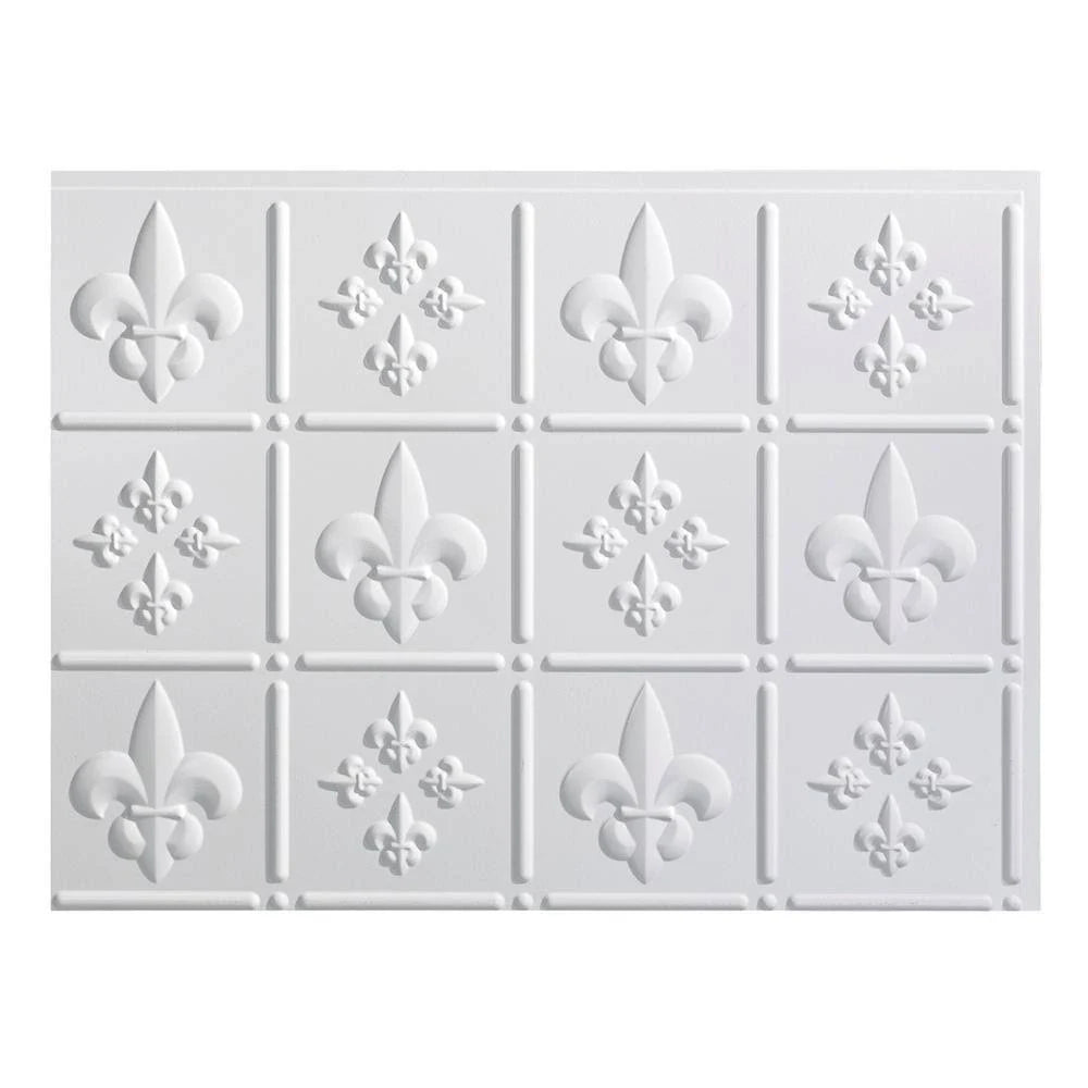 18in x 24in Gloss White Backsplash Panel (5 Pack) K246