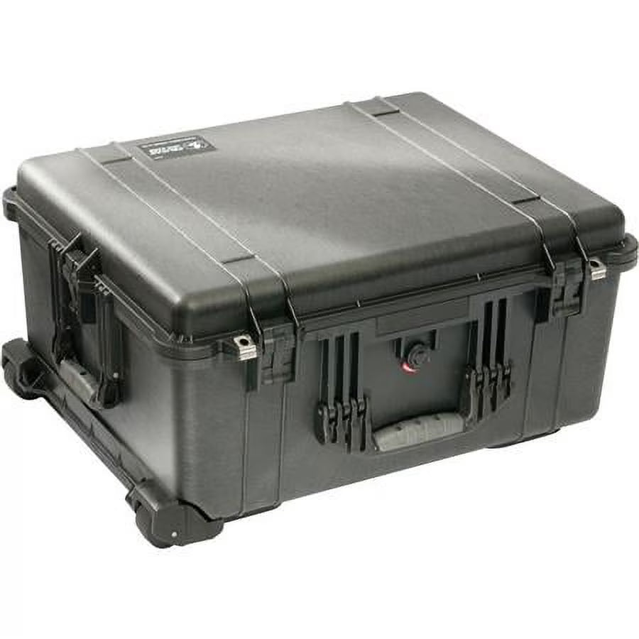 Watertight Hard Case with Cubed Foam & Wheels - Black T701