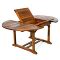 Teak Oval Folding Patio Dining Set Y2128